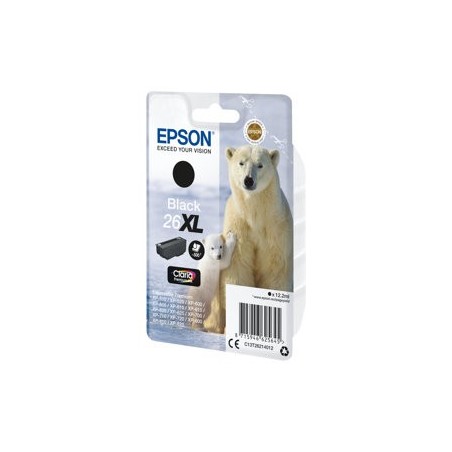 EPSON C13T26214012 Tusz Epson T2621 XL black Claria 12,2 ml XP-600/700/800 EPSON C13T26214012 Tusz Epson T2621 XL black Claria 12,2 ml XP-600/700/800