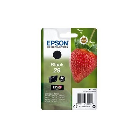 EPSON C13T29814012 Tusz Epson Singlepack black 29 Claria Home EPSON C13T29814012 Tusz Epson Singlepack black 29 Claria Home