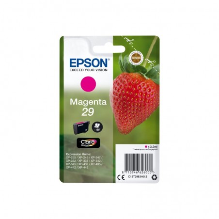 EPSON C13T29834012 Tusz Epson Singlepack magenta 29 Claria Home 3,2 ml EPSON C13T29834012 Tusz Epson Singlepack magenta 29 Claria Home 3,2 ml