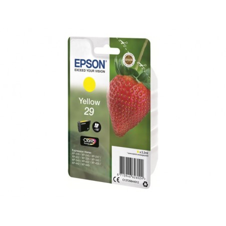 EPSON C13T29844012 Tusz Epson Singlepack yellow 29 Claria Home 3,2 ml EPSON C13T29844012 Tusz Epson Singlepack yellow 29 Claria Home 3,2 ml