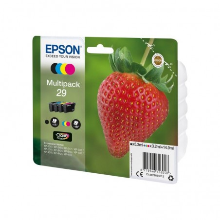 EPSON C13T29864012 Tusz Epson Strawberry Multipack Claria Home 4-color 29 14,9 ml EPSON C13T29864012 Tusz Epson Strawberry Multipack Claria Home 4-color 29 14,9 ml