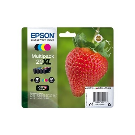 EPSON C13T29964012 Tusz Epson Claria Home Multipack 4-color 29XL 30,5 ml EPSON C13T29964012 Tusz Epson Claria Home Multipack 4-color 29XL 30,5 ml