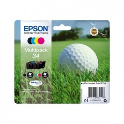 EPSON C13T34664010 Tusz EPSON Golf ball Multipack 34 4-colors DURABrite Ultra 18,7 ml EPSON C13T34664010 Tusz EPSON Golf ball Multipack 34 4-colors DURABrite Ultra 18,7 ml