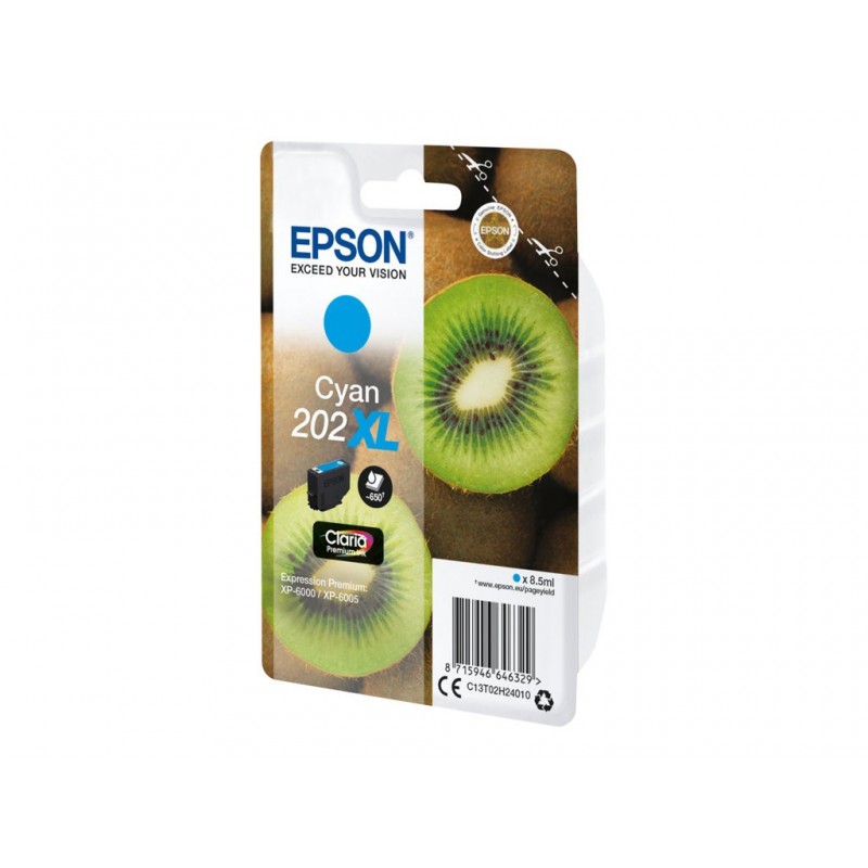 EPSON C13T02H24010 Tusz Epson singlepack 202XL cyan 8,5ml Claria premium