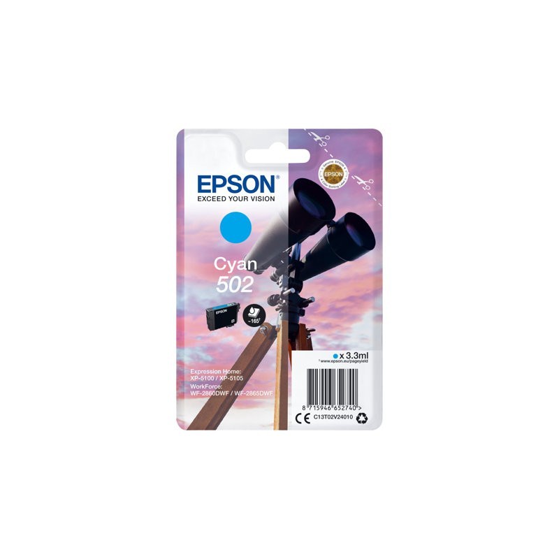 EPSON Singlepack Cyan 502 Ink SEC
