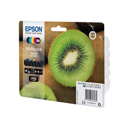 EPSON C13T02E74010 Tusz Epson Kiwi Multipack 202 CMYK+photo black Claria Premium EPSON C13T02E74010 Tusz Epson Kiwi Multipack 202 CMYK+photo black Claria Premium