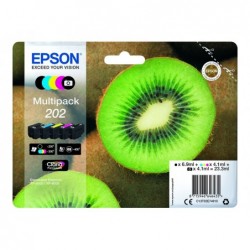 EPSON C13T02E74010 Tusz Epson Kiwi Multipack 202 CMYK+photo black Claria Premium EPSON C13T02E74010 Tusz Epson Kiwi Multipack 202 CMYK+photo black Claria Premium