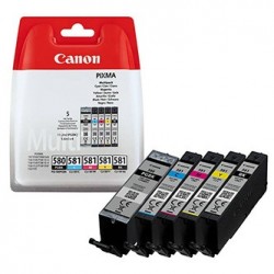 Canon oryginalny ink / tusz PGI-580 PGBK/CLI-581 CMYK, 2078C008, CMYK, blistr z ochroną, 1*11.2 + 4*5.6ml, 5-pack Canon oryginalny ink / tusz PGI-580 PGBK/CLI-581 CMYK, 2078C008, CMYK, blistr z ochroną, 1*11.2 + 4*5.6ml, 5-pack