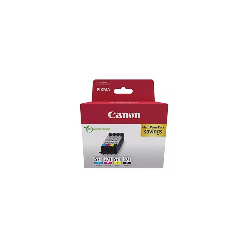 Canon oryginalny ink / tusz CLI-571 C/M/Y/BK MULTI, 0386C009, CMYK