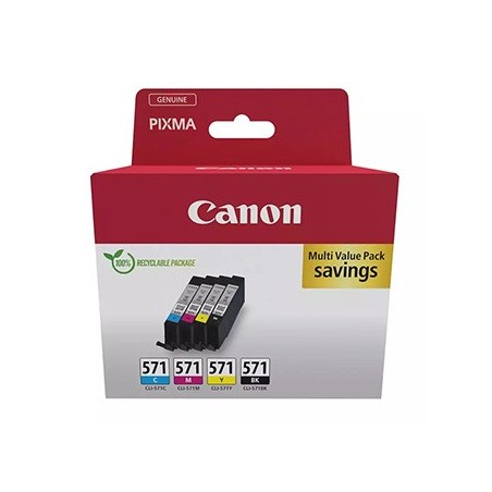 Canon oryginalny ink / tusz CLI-571 C/M/Y/BK MULTI, 0386C009, CMYK Canon oryginalny ink / tusz CLI-571 C/M/Y/BK MULTI, 0386C009, CMYK