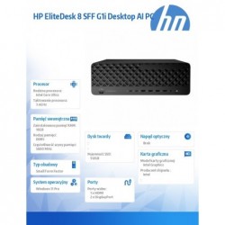 Komputer EliteDesk 8 SFF G1i U5-235 512GB/16GB/W11P A55S3ET Komputer EliteDesk 8 SFF G1i U5-235 512GB/16GB/W11P A55S3ET