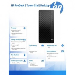 Komputer ProDesk 2 Tower G1a R5-8500G 512GB/16GB/W11P BY7C7ET Komputer ProDesk 2 Tower G1a R5-8500G 512GB/16GB/W11P BY7C7ET