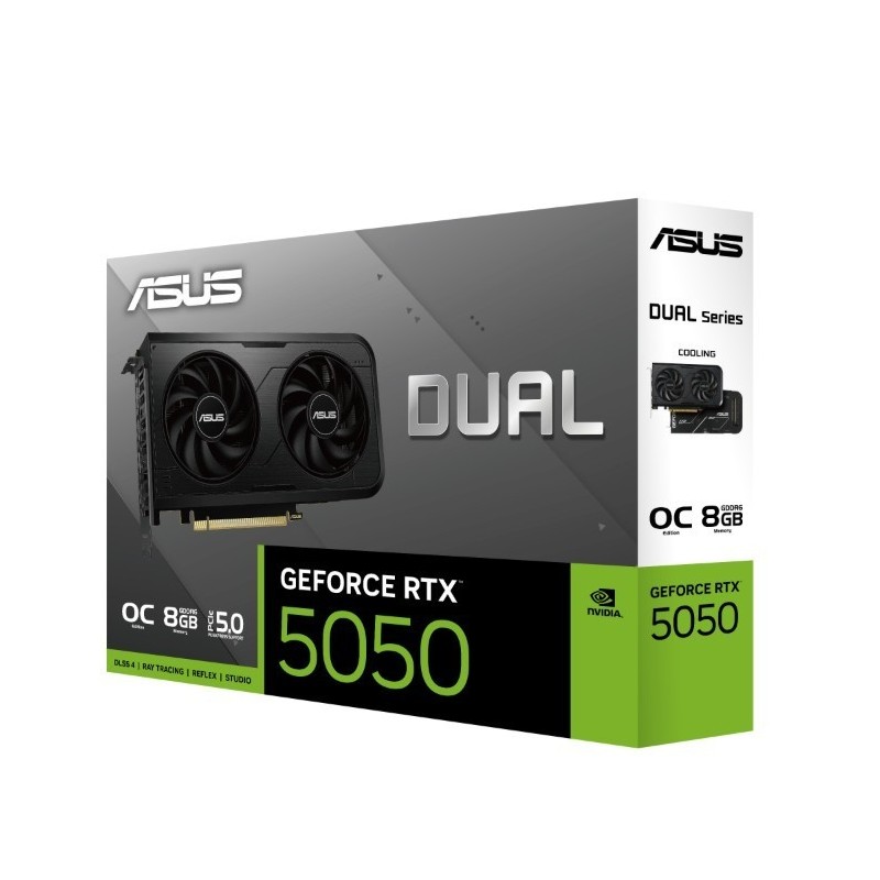 Karta graficzna GeForce RTX 5050 DUAL 8GB OC GDDR6 128BIT 3DP/HDMI Karta graficzna GeForce RTX 5050 DUAL 8GB OC GDDR6 128BIT 3DP/HDMI