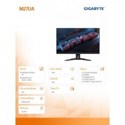 Monitor 27 cali M27UA IPS UHD 2HDMI DP 160Hz Monitor 27 cali M27UA IPS UHD 2HDMI DP 160Hz