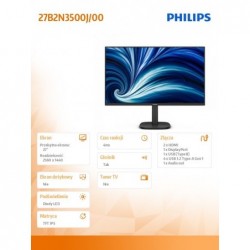 Monitor 27B2N3500J 27 cali IPS 120Hz HDMIx2 DP Pivot Głośniki Monitor 27B2N3500J 27 cali IPS 120Hz HDMIx2 DP Pivot Głośniki