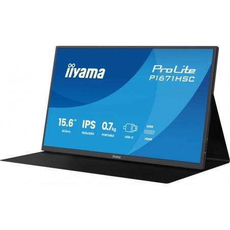 Monitor 15.6 cala P1671HSC-B1 IPS,FHD,miniHDMI,2xUSBC,250cd,8ms,2x1W, 0,7kg Monitor 15.6 cala P1671HSC-B1 IPS,FHD,miniHDMI,2xUSBC,250cd,8ms,2x1W, 0,7kg
