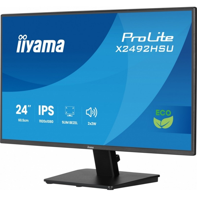 Monitor 24 cale X2492HSU-B1 IPS,FHD,HDMI,DP,120Hz,300cd,4ms,USB HUBx2cienkie ramki, 1500:1, ErP B Monitor 24 cale X2492HSU-B1 IPS,FHD,HDMI,DP,120Hz,300cd,4ms,USB HUBx2cienkie ramki, 1500:1, ErP B