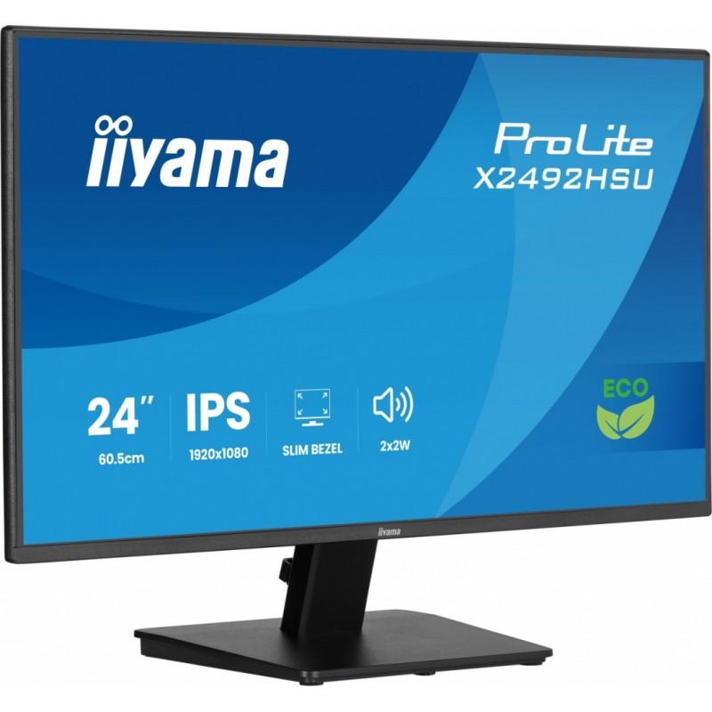 Monitor 24 cale X2492HSU-B1 IPS,FHD,HDMI,DP,120Hz,300cd,4ms,USB HUBx2cienkie ramki, 1500:1, ErP B Monitor 24 cale X2492HSU-B1 IPS,FHD,HDMI,DP,120Hz,300cd,4ms,USB HUBx2cienkie ramki, 1500:1, ErP B