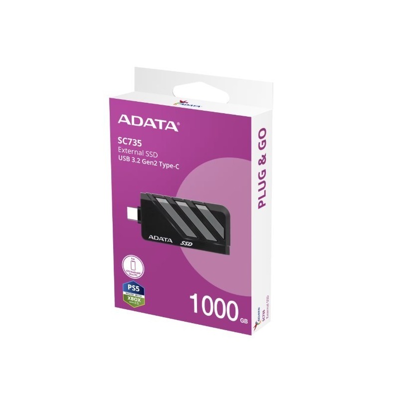Dysk SSD External SC735 1TB U3.2C 1000/1000MB/s Grey 