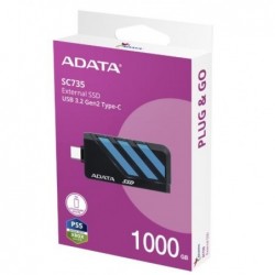 Dysk SSD External SC735 1TB U3.2C 1000/1000MB/s Blue 