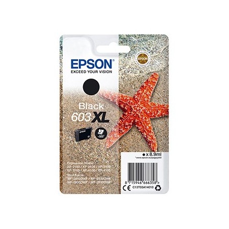 Epson oryginalny ink / tusz C13T03A14010, 603XL, black, 8.9ml Epson oryginalny ink / tusz C13T03A14010, 603XL, black, 8.9ml