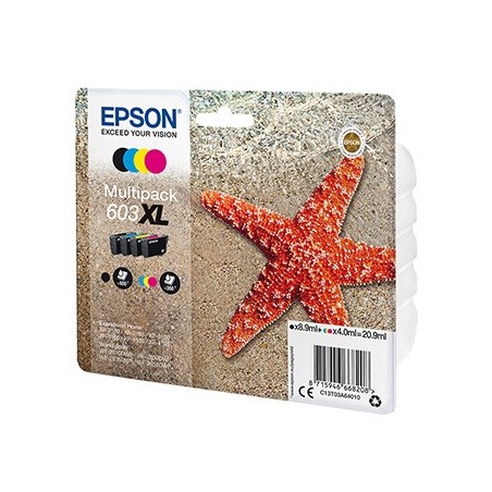Epson oryginalny ink / tusz C13T03A64010, 603XL, CMYK, 1x8.9ml + 3x4ml Epson oryginalny ink / tusz C13T03A64010, 603XL, CMYK, 1x8.9ml + 3x4ml