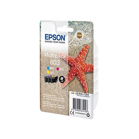 Epson oryginalny ink / tusz C13T03U54010, 603, color, 3x2.4ml Epson oryginalny ink / tusz C13T03U54010, 603, color, 3x2.4ml