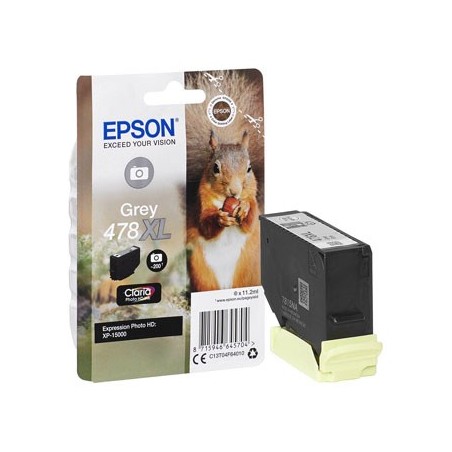 Epson oryginalny ink / tusz C13T04F64010, 478XL, grey, 10.2ml