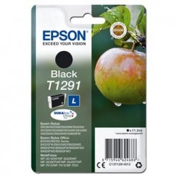 Epson oryginalny ink / tusz C13T12914012, T1291, black, 385s, 11,2ml
