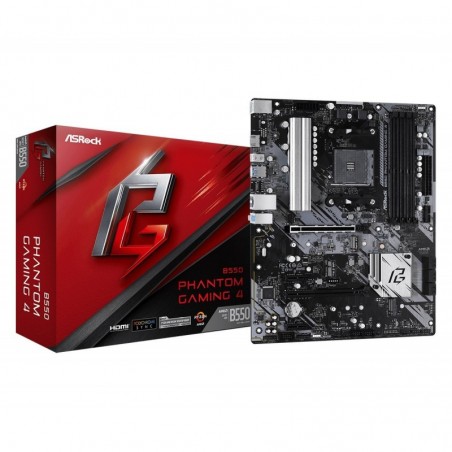Płyta główna B550 Phantom Gaming 4 AM4 4DDR4 HDMI M.2 ATX Płyta główna B550 Phantom Gaming 4 AM4 4DDR4 HDMI M.2 ATX