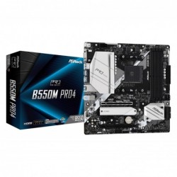 Płyta główna B550M Pro4 AM4 4DDR4 HDMI/DP/D-SUB M.2 mATX 