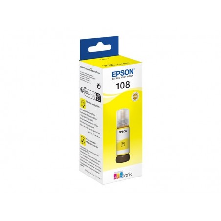 EPSON 108 EcoTank Yellow Ink Bottle EPSON 108 EcoTank Yellow Ink Bottle