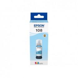 EPSON 108 EcoTank Light Cyan Ink Bottle EPSON 108 EcoTank Light Cyan Ink Bottle