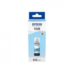 EPSON 108 EcoTank Light Cyan Ink Bottle EPSON 108 EcoTank Light Cyan Ink Bottle
