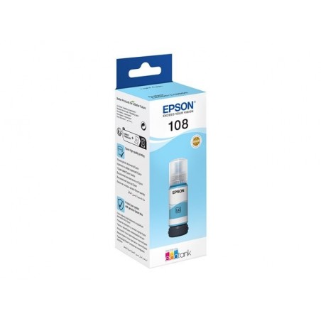 EPSON 108 EcoTank Light Cyan Ink Bottle EPSON 108 EcoTank Light Cyan Ink Bottle