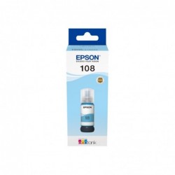 EPSON 108 EcoTank Light Cyan Ink Bottle EPSON 108 EcoTank Light Cyan Ink Bottle
