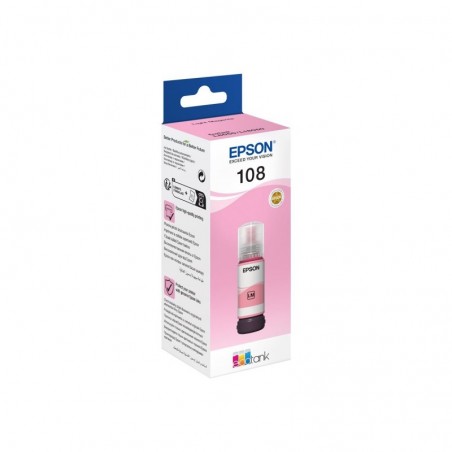 EPSON 108 EcoTank Light Magenta Ink Bottle EPSON 108 EcoTank Light Magenta Ink Bottle