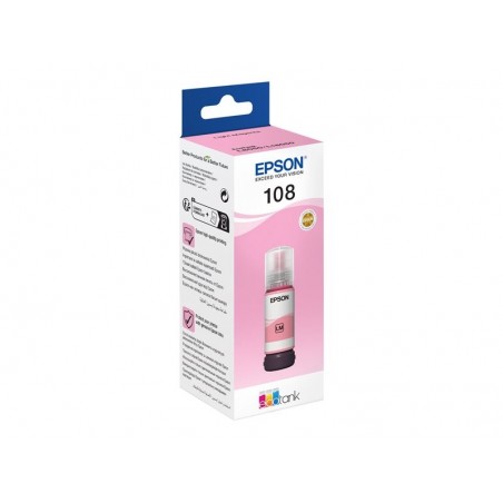 EPSON 108 EcoTank Light Magenta Ink Bottle EPSON 108 EcoTank Light Magenta Ink Bottle