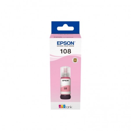 EPSON 108 EcoTank Light Magenta Ink Bottle EPSON 108 EcoTank Light Magenta Ink Bottle