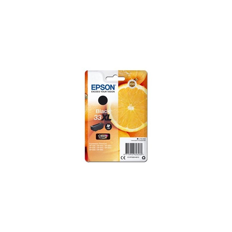 Epson oryginalny ink / tusz C13T33514012, T33XL, black, 12,2ml