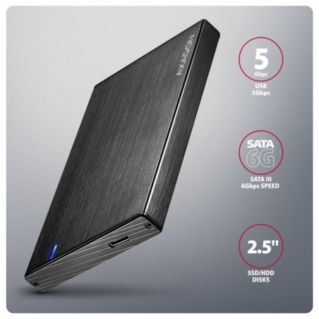 EE25-XA6C Obudowa zewnętrzna aluminiowa, USB-C 3.2 Gen 1 SATA 6G 2.5" 5Gbps EE25-XA6C Obudowa zewnętrzna aluminiowa, USB-C 3.2 Gen 1 SATA 6G 2.5" 5Gbps
