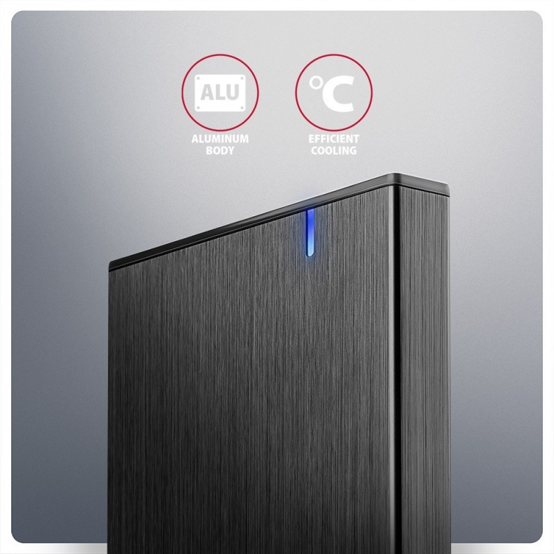 EE25-XA6C Obudowa zewnętrzna aluminiowa, USB-C 3.2 Gen 1 SATA 6G 2.5" 5Gbps