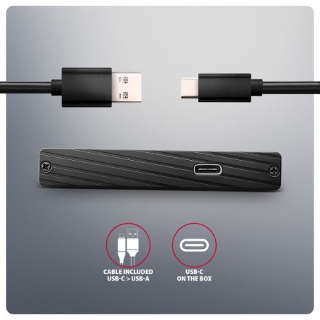 EE25-XA6C Obudowa zewnętrzna aluminiowa, USB-C 3.2 Gen 1 SATA 6G 2.5" 5Gbps EE25-XA6C Obudowa zewnętrzna aluminiowa, USB-C 3.2 Gen 1 SATA 6G 2.5" 5Gbps