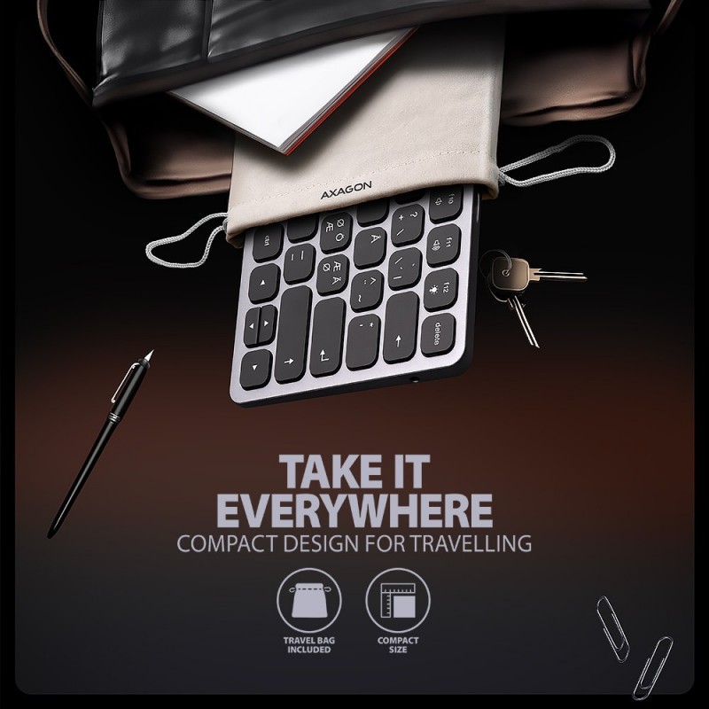 Klawiatura HMC-KB-NRD USB-C 5Gbps z wieloportowy hub 9in1, SD/microSD, 3x USB-A, HDMI 4K/60Hz, PD 100W, Audio, Nordic layout, 60 Klawiatura HMC-KB-NRD USB-C 5Gbps z wieloportowy hub 9in1, SD/microSD, 3x USB-A, HDMI 4K/60Hz, PD 100W, Audio, Nordic layout, 60