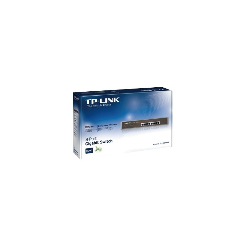 TPLINK TL-SG1008 TP-Link TL-SG1008 Switch Rack 8x10/100/1000Mbps