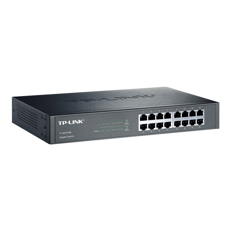 TPLINK TL-SG1016D TP-Link TL-SG1016D Switch Rack 16x10/100/1000Mbps TPLINK TL-SG1016D TP-Link TL-SG1016D Switch Rack 16x10/100/1000Mbps