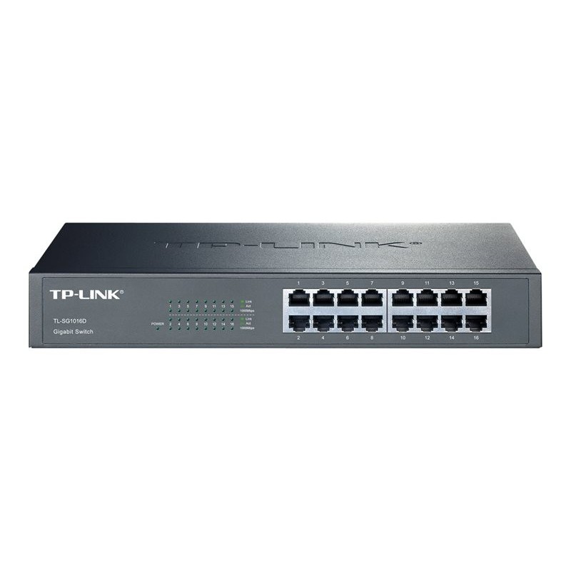 TPLINK TL-SG1016D TP-Link TL-SG1016D Switch Rack 16x10/100/1000Mbps TPLINK TL-SG1016D TP-Link TL-SG1016D Switch Rack 16x10/100/1000Mbps