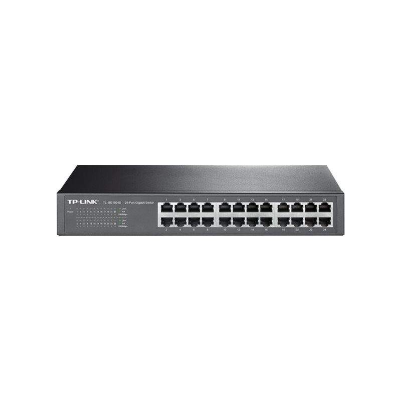 TPLINK TL-SG1024D TP-Link TL-SG1024D Switch Rack 24x10/100/1000Mbps