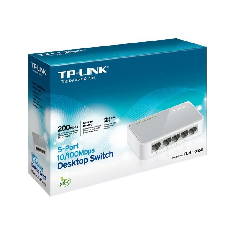 TP-LINK TL-SF1005D TP-Link TL-SF1005D Switch 5x10/100Mbps TP-LINK TL-SF1005D TP-Link TL-SF1005D Switch 5x10/100Mbps