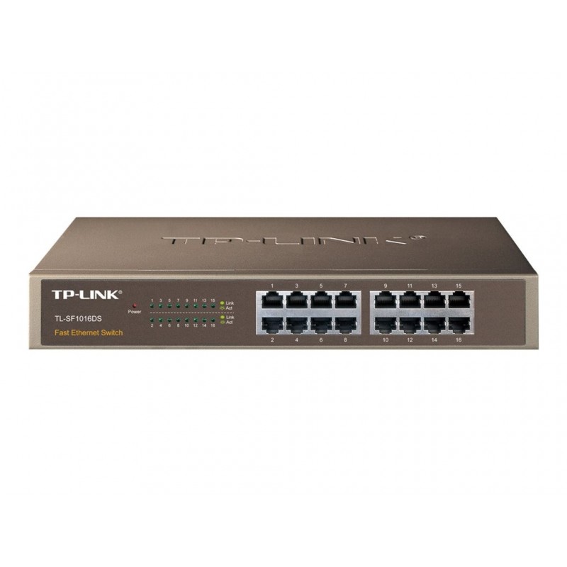 TPLINK TL-SF1016DS TP-Link TL-SF1016DS Switch Rack 16x10/100Mbps TPLINK TL-SF1016DS TP-Link TL-SF1016DS Switch Rack 16x10/100Mbps